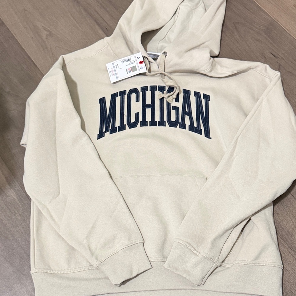 Champion Michigan Cream Hoodie